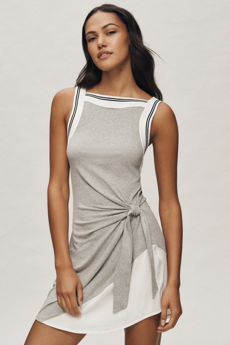 NWT  Daily Practice by Anthropologie Overload Tie-Waist Mini Dress sz M